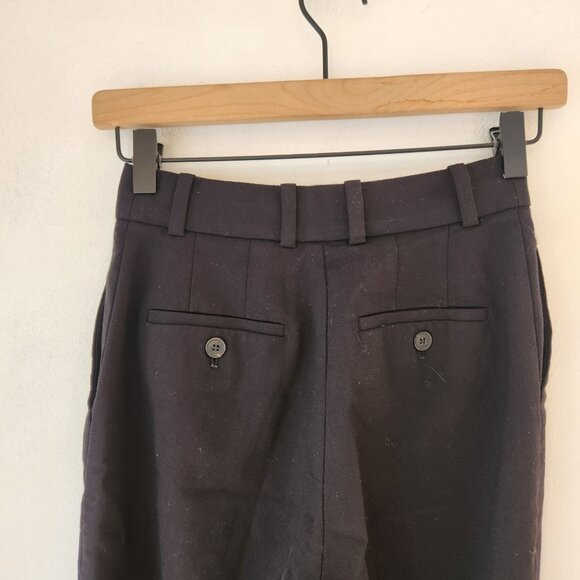 Babaton Aritzia New Agency Pants (Re)ssential Black Wool Trousers Straight 00 - Picture 5 of 8